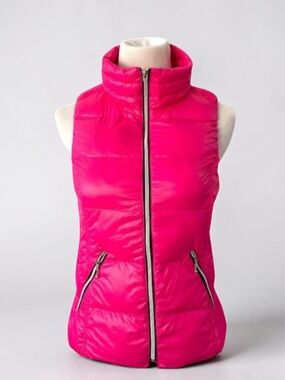 ANORAK PINK PUFFER DUCK DOWN FEATHER VEST SIZE MEDIUM